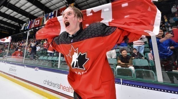 7 мая. Фриско. Канада U18 — Россия U18 — 5:3. Фото ИИХФ 7 мая. Фриско. Канада U18 — Россия U18 — 5:3. Фото ИИХФ