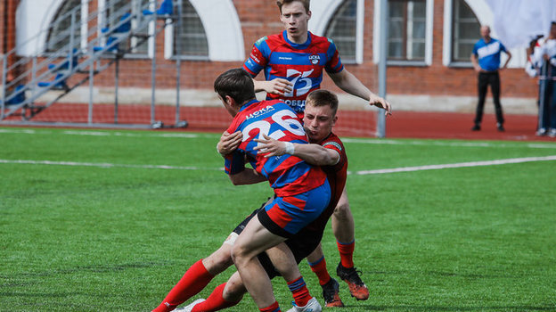 Матч по регби-7 между командой академии РК ЦСКА и сборной ВИФК. Матч по регби-7 между командой академии РК ЦСКА и сборной ВИФК.