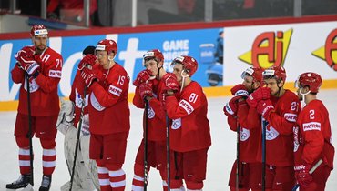 Сборная России после поражения от Канады.