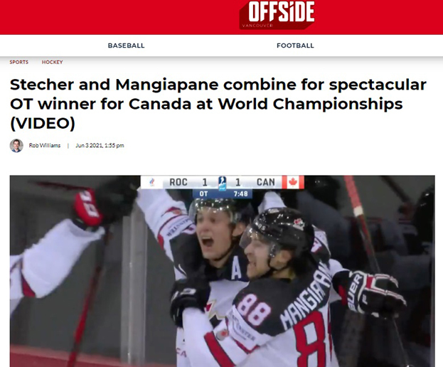 Daily Hive — о матче Россия — Канада. Daily Hive — о матче Россия — Канада.