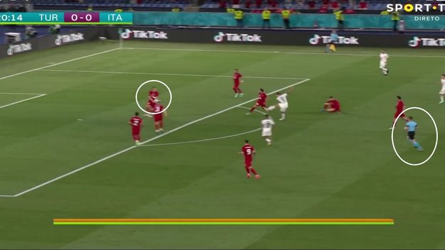 Контакт мяча с рукой Чаглара Сеюнджю. Контакт мяча с рукой Чаглара Сеюнджю.