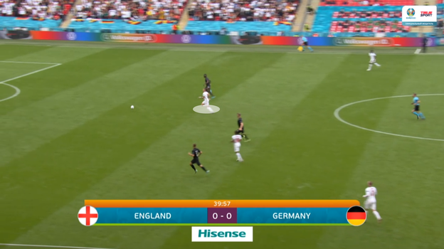 Эпизод матча Англия - Германия (2:0). Эпизод матча Англия - Германия (2:0).