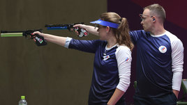 Последний выстрел подвел Бацарашкину. У Виталины вместе с Артемом Черноусовым — серебро в миксте