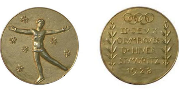 Медаль игр 1928 года в Санкт-Морице. Фото Olympics Медаль игр 1928 года в Санкт-Морице. Фото Olympics