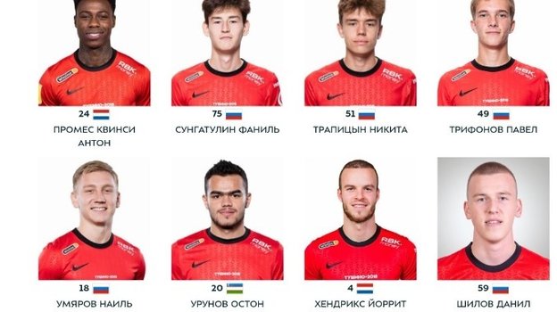 Остон Урунов в заявке «Спартака». Фото РПЛ Остон Урунов в заявке «Спартака». Фото РПЛ