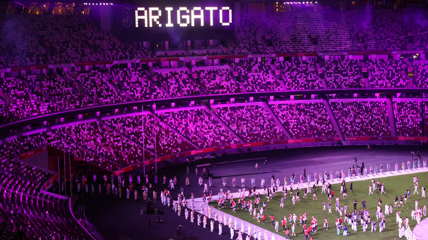 Церемония закрытия Олимпийских игр-2020. Фото AFP Церемония закрытия Олимпийских игр-2020. Фото AFP