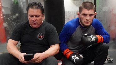 Хавьер Мендес и Хабиб Нурмагомедов.