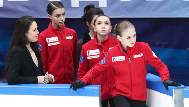 Анна Щербакова, Камила Валиева, Александра Трусова.