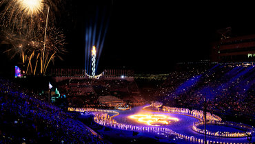 Олимпиада в Солт-Лейк-Сити: момент церемонии открытия.