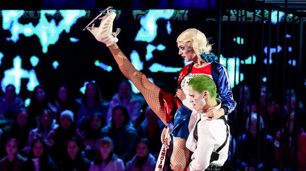 Евгения Медведева и Даня Милохин. Фото Дарья Исаева, «СЭ» / Canon EOS-1D X Mark II Евгения Медведева и Даня Милохин. Фото Дарья Исаева, «СЭ» / Canon EOS-1D X Mark II