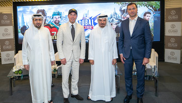 Александр Крылов и Алексей Морозов на переговорах в Дубае.