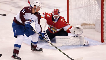 21 октября. Майами. «Флорида» — «Колорадо» — 4:1. Сергей Бобровский защищает ворота.