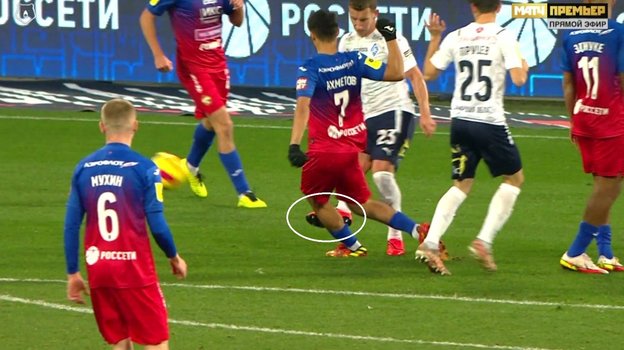 Эпизод матча 12-го тура Тинькофф чемпионата России ЦСКА — «Крылья Советов». Эпизод матча 12-го тура Тинькофф чемпионата России ЦСКА — «Крылья Советов».