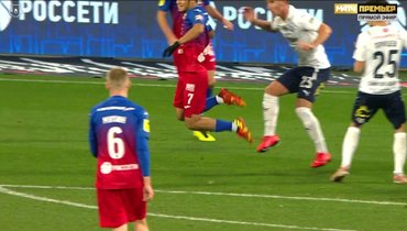 Эпизод матча 12-го тура Тинькофф чемпионата России ЦСКА — «Крылья Советов».