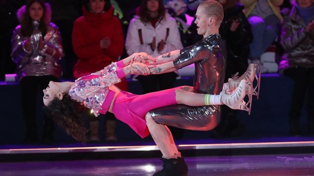 Евгения Медведева и Даня Милохин. Фото Федор Успенский, «СЭ» / Canon EOS-1D X Mark II Евгения Медведева и Даня Милохин. Фото Федор Успенский, «СЭ» / Canon EOS-1D X Mark II