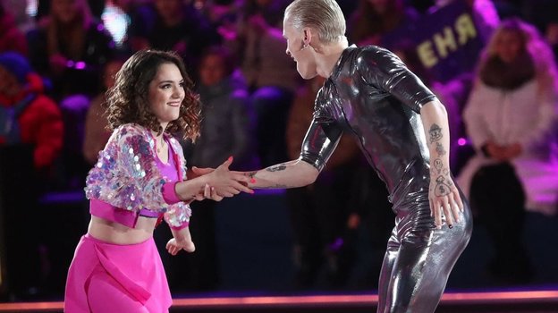 Евгения Медведева и Даня Милохин. Фото Федор Успенский, «СЭ» / Canon EOS-1D X Mark II Евгения Медведева и Даня Милохин. Фото Федор Успенский, «СЭ» / Canon EOS-1D X Mark II