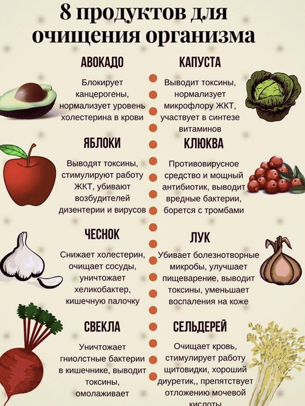8 продуктов для очищения организма. 8 продуктов для очищения организма.