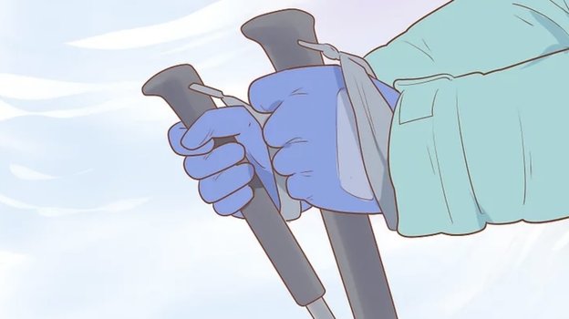 Как правильно брать палки. Фото wikihow.com Как правильно брать палки. Фото wikihow.com