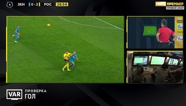 Эпизод матча 17-го тура Тинькофф РПЛ «Зенит» — «Ростов».