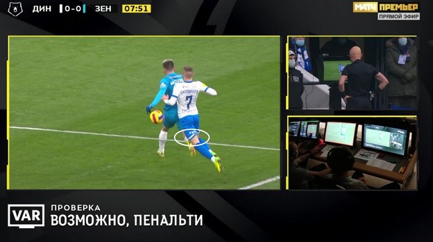 Эпизод с пенальти в матче «Динамо» — «Зенит». Эпизод с пенальти в матче «Динамо» — «Зенит».