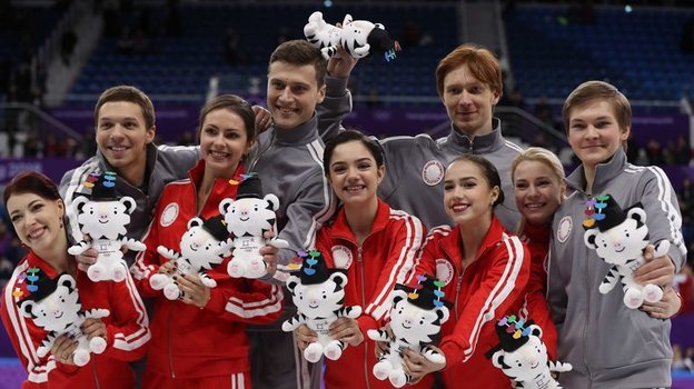 Российская олимпийская сборная-2018 по фигурному катанию. Фото Reuters Российская олимпийская сборная-2018 по фигурному катанию. Фото Reuters