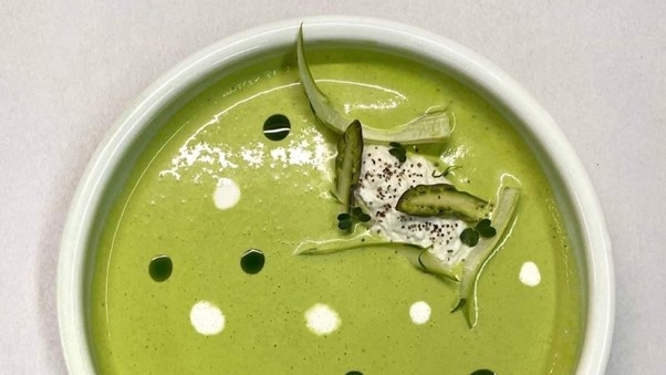 Суп из спаржи и шпината. Суп из спаржи и шпината.