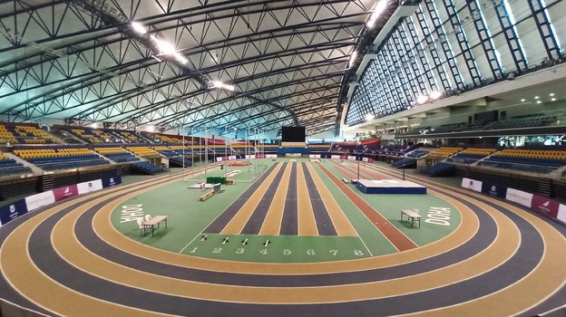 Легкоатлетический манеж в академии «Эспайр». Легкоатлетический манеж в академии «Эспайр».