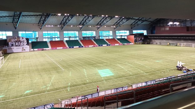 Футбольный манеж в академии «Эспайр». Футбольный манеж в академии «Эспайр».