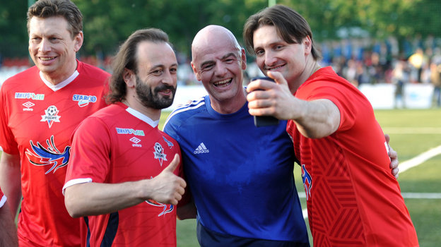 Илья Авербух, Джанни Инфантино, Эдгар Запашный. Фото Алексей Иванов, - Илья Авербух, Джанни Инфантино, Эдгар Запашный. Фото Алексей Иванов, -