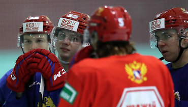 Тренировка молодежной сборной России.