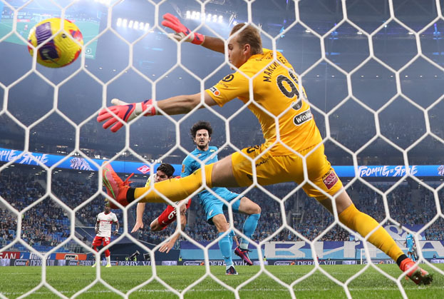 24 октября. Санкт?Петербург. «Зенит» — «Спартак» — 7:1. 7?я минута. Сердар Азмун открывает счет. Фото Александр Федоров, «СЭ» / Canon EOS-1D X Mark II 24 октября. Санкт?Петербург. «Зенит» — «Спартак» — 7:1. 7?я минута. Сердар Азмун открывает счет. Фото Александр Федоров, «СЭ» / Canon EOS-1D X Mark II