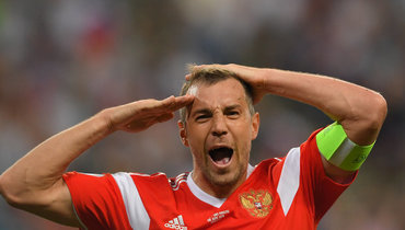 Артем Дзюба в сборной России.