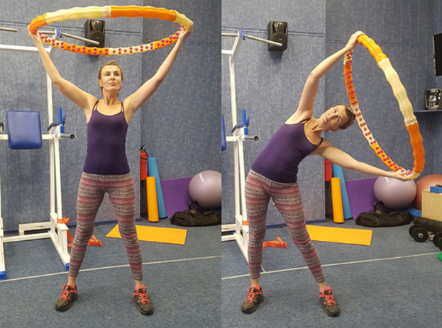 Упражнения с обручем. Упражнения с обручем.