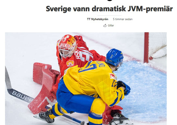 TT Nyhetsbyran - о матче Россия — Швеция. TT Nyhetsbyran - о матче Россия — Швеция.