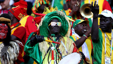 Болельщики сборной Сенегала.