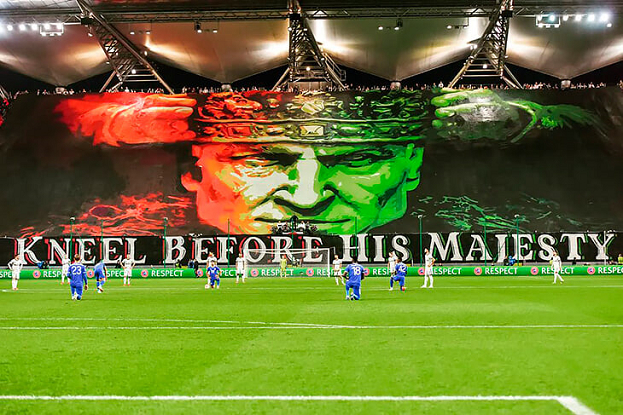 Перформанс болельщиков. Перформанс болельщиков.