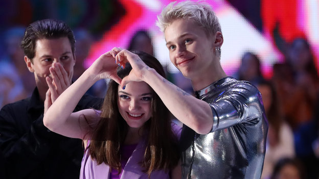 Евгения Медведева и Даня Милохин. Фото Федор Успенский, «СЭ» / Canon EOS-1D X Mark II Евгения Медведева и Даня Милохин. Фото Федор Успенский, «СЭ» / Canon EOS-1D X Mark II