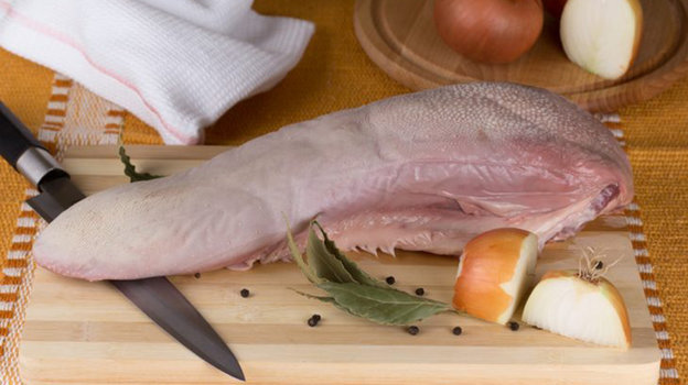 Говяжий язык в сыром виде.