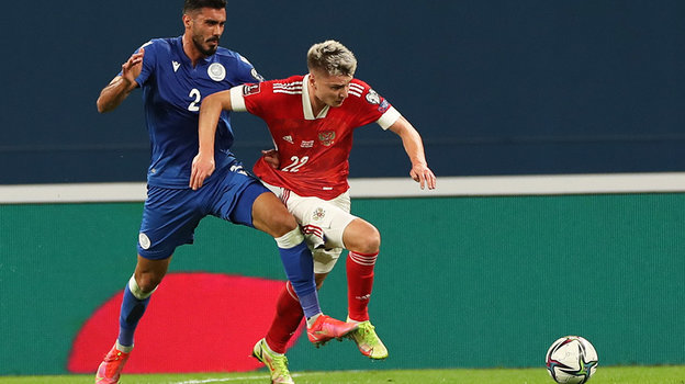 Андрей Мостовой в матче со сборной Кипра. Фото Александр Федоров, «СЭ» / Canon EOS-1D X Mark II Андрей Мостовой в матче со сборной Кипра. Фото Александр Федоров, «СЭ» / Canon EOS-1D X Mark II