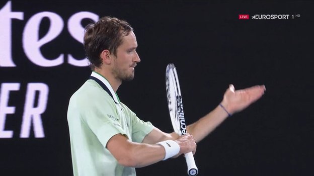 Даниил Медведев. Фото Скриншот эфира канала Eurosport Даниил Медведев. Фото Скриншот эфира канала Eurosport