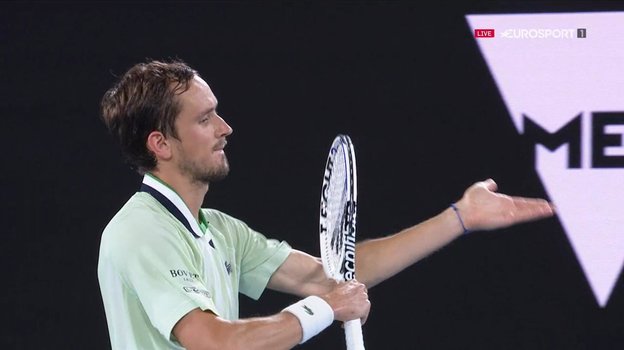 Даниил Медведев. Фото Скриншот эфира канала Eurosport Даниил Медведев. Фото Скриншот эфира канала Eurosport
