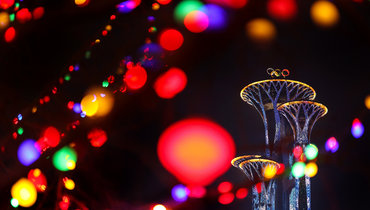 Вид на олимпийскую башню в Пекине.