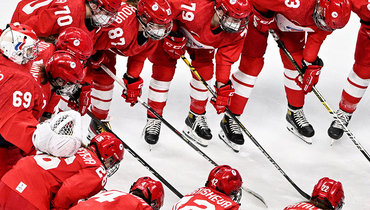 Хоккеистки сборной России.