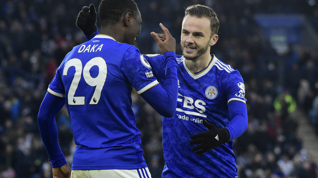 Патсон Дака и Джеймс Мэддисон. Фото Reuters Патсон Дака и Джеймс Мэддисон. Фото Reuters