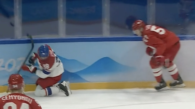 Россия — Чехия — 5:6 ОТ. Нарушение Александра Никишина. Россия — Чехия — 5:6 ОТ. Нарушение Александра Никишина.