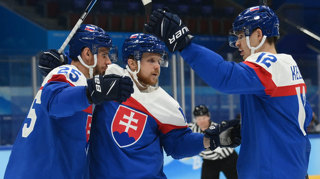 Хоккеисты сборной Словакии. Фото Reuters Хоккеисты сборной Словакии. Фото Reuters
