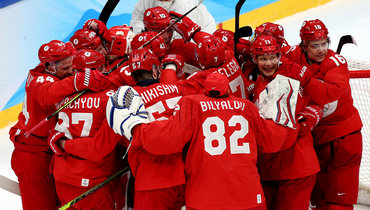 Хоккеисты сборной России.