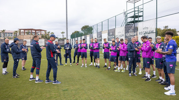 Тренировка ЦСКА на сборах. Фото ПФК ЦСКА Тренировка ЦСКА на сборах. Фото ПФК ЦСКА