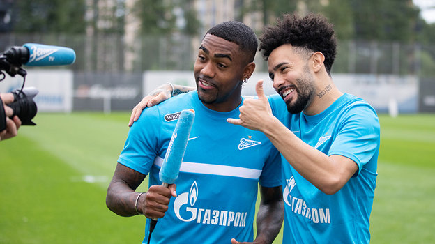 Клаудиньо и Малком. Фото ФК «Зенит» Клаудиньо и Малком. Фото ФК «Зенит»