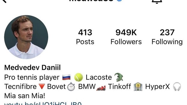 Профиль Медведева в Instagram (старая версия). Фото Instagram Профиль Медведева в Instagram (старая версия). Фото Instagram